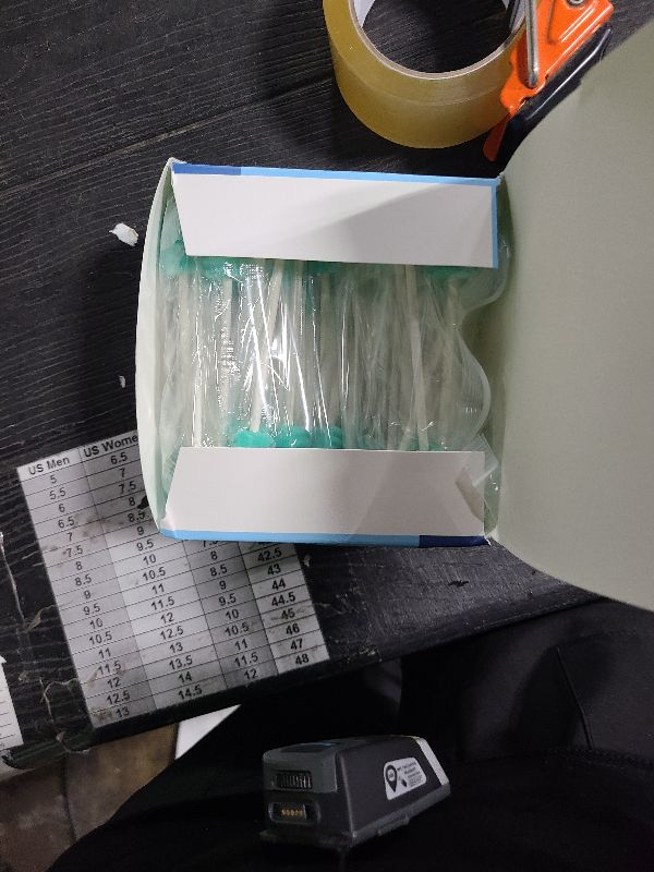 Photo 1 of (50 Pack) Disposable Oral Swabs, Sterile Dental Sponge Swabsticks Unflavored for Mouth & Gum Cleaning