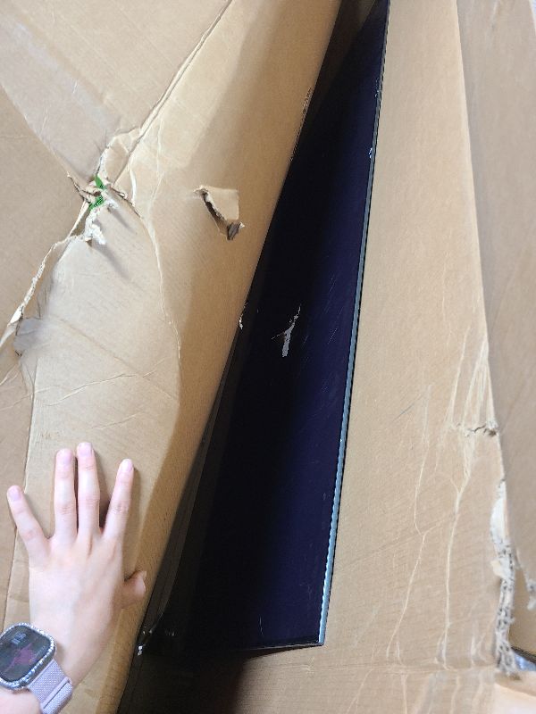 Photo 1 of   AS IS FOR PART REPAIR ONLY    SAMSUNG 77-Inch Class OLED 4K S90D Series HDR+ Smart TV w/Dolby Atmos, Object Tracking Sound Lite, Motion Xcelerator, Real Depth Enhancer, 4K AI Upscaling, Alexa Built-in (QN77S90D, 2024 Model)AS IS FOR PART REPAIR ONLY 