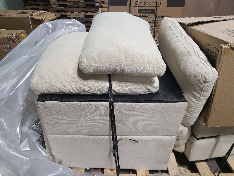 Photo 1 of 99" Oversized Modular Sectional Sofa with Movable Ottoman, 4 Seat Convertible L Shaped Corner Couch Down Filled Cloud Couch Detachable Cushions with for Living Room Apartment