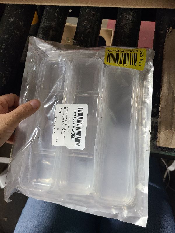 Photo 1 of 4Pcs Utensil Holder with Lid, Portable Travel Utensils with Case, Plastic Utensil Case for 8'' Cutlery, Foldable Plastic Silverware Holder, Travel Utensil Case for Lunch Box Camping Picnic Office
