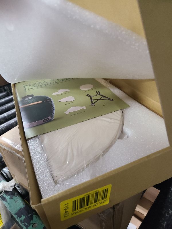 Photo 1 of Quantfire Half-Moon Ceramic Heat Deflector Plates for Kamado Joe Classic I, II, III,Big Green Egg BBQ Accessories 2-Pack,White