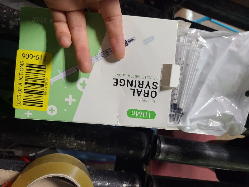 Photo 1 of 20 Pack 1ml Syringe with Cap for Liquid, 1cc Plastic Small Syringes with Cover, Non-Sterile, No Needle
