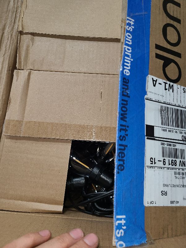 Photo 1 of addlon 200FT(4-Pack*50FT) LED Outdoor String Lights with Edison Shatterproof Bulbs, Heavy-Duty and Weatherproof Strand, Commercial Grade Patio Lights, Decorative for Garden or Patio, Black