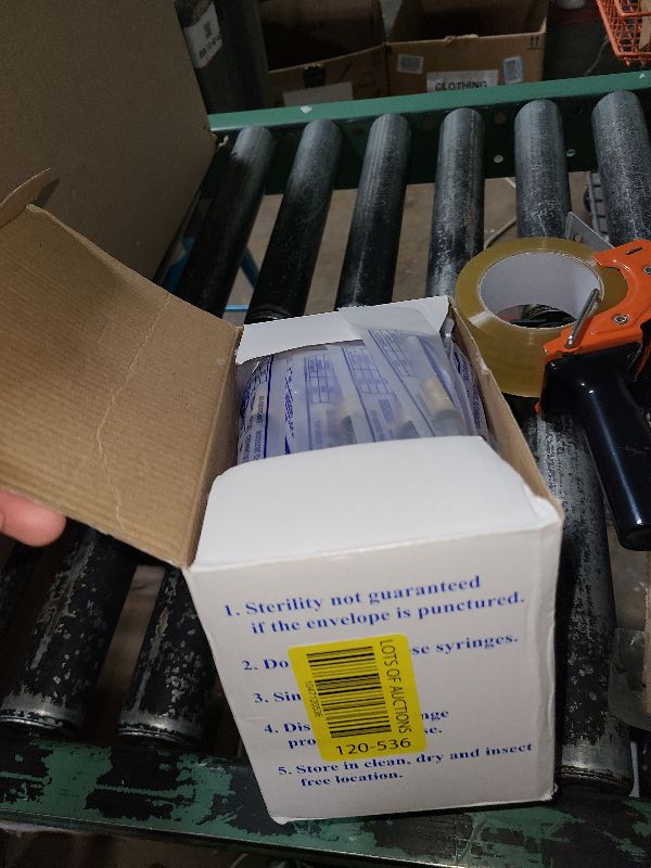 Photo 1 of 100 Pack 2ml (2.5ml) Plastic Luer Lock Syringa with 25Ga and Cap, Individually Sealed Wrapped, for Scientific Labs, Measuring Liquid, Refilling Cartridges or Glue Applicator