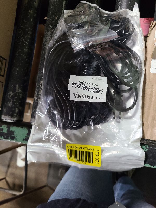 Photo 1 of 2-Pack HUIBONA Plug-in Pendant Light, 15FT Vintage Hanging Lantern Cord E26/E27 Socket, Black Kit With In-Line On/Off Switch and Lampshade Ring