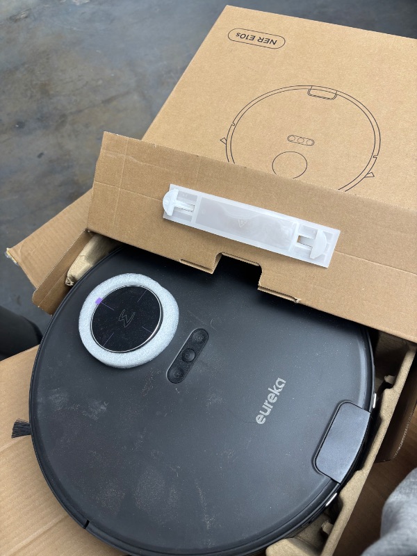 Photo 1 of Eureka E10s Robot Vacuum with Bagless Self Emptying Station, Robotic Vacuum and Mop Combo, 45-Day Capacity, 4000Pa Suction for Pet Hair, Carpet&Floor, Auto Lifting Mop, LiDAR Navigation, App Control BLACK