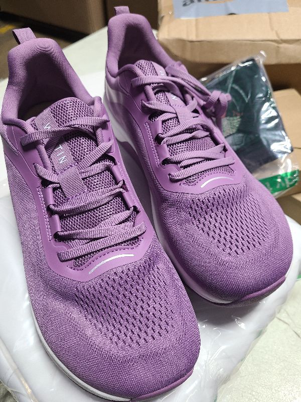 Photo 1 of WHITIN Women's Zero Drop Wide Toe Box Road Running Shoes Width Size 5 Lightweight Breathable Athletics Walking Cushioned Tennis Sneaker 43 All Black