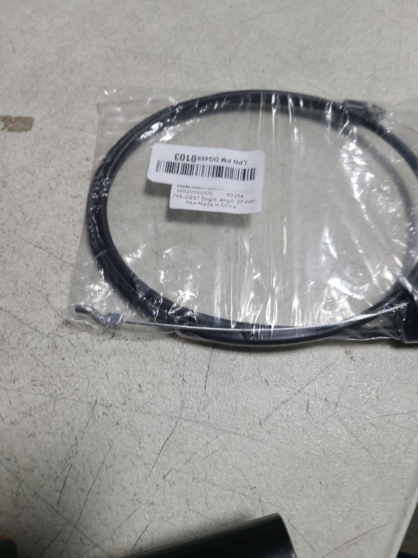 Photo 1 of 746-0957 Engine Zone Control Cable for MTD 946-0957 Fits Most Push Mowers with Cable Length 50inch Conduit Length 37 inch