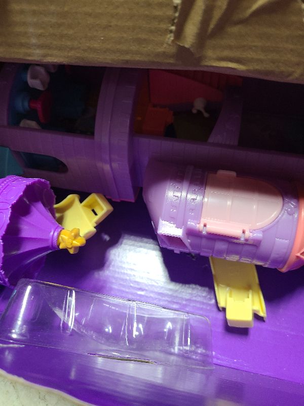 Photo 1 of Polly Pocket Playset, Rainbow Funland Theme Park with 2 Unicorns, Polly & Shani Micro Dolls, 25 Surprise Accessories