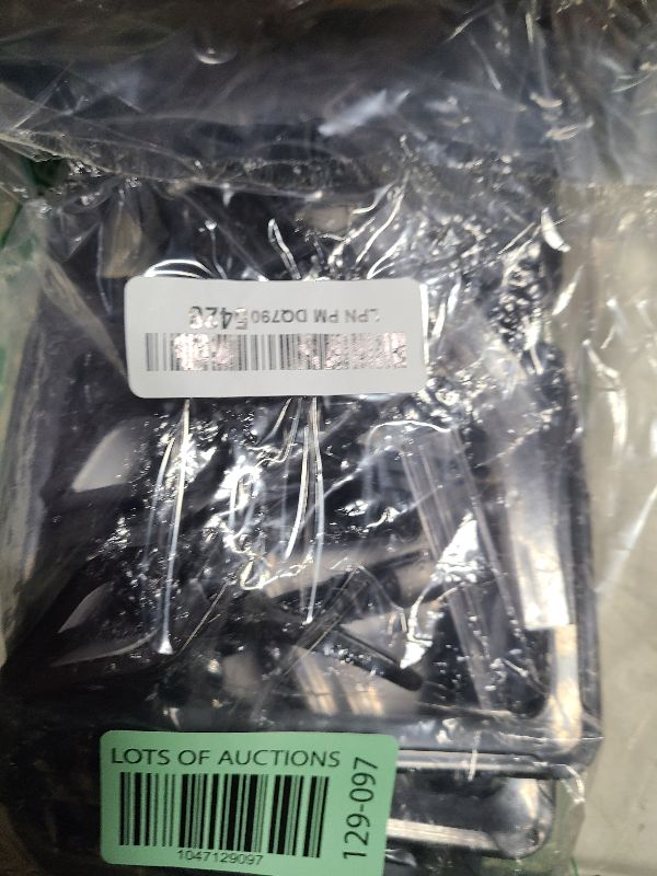 Photo 1 of Acrylic Sign Holder with Clamp, 6 x 9 Inch Double Head Display Clips, PVC Card Protector, Rotating Price Tag Clip for Hangrails or Tubes (Pack of 7) (Black)