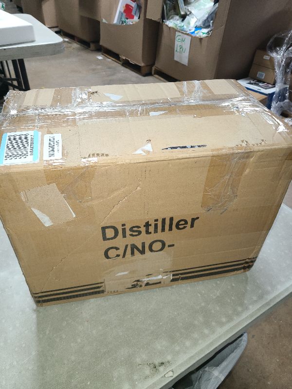 Photo 1 of CO-Z Water Distiller 4L Distilled Water Maker with Glass Pot, Brushed 304 Stainless Steel Home Countertop Distiller Water Machine, Distilling Water Purifier Distillers to Make Clean Water