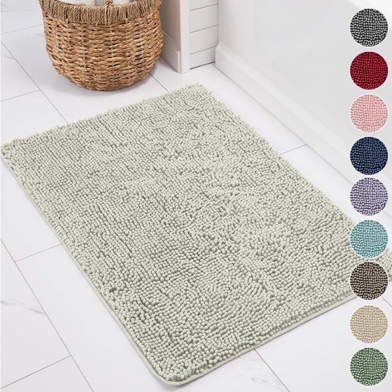 Photo 1 of Unique Round Boho Bath Mat with Crochet Contour - 100% Cotton Boho Bathroom Rugs -Reversible - Decorative Non-Slip Bohemian Rug for Bath and Bedroom - Cute Boho Decor - Neutral Cream 30"