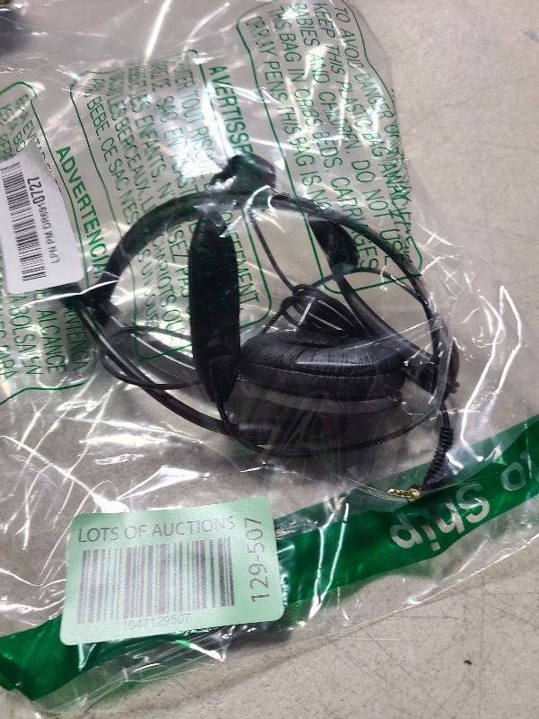 Photo 1 of Panasonic Comfort Fit Headset for TCA Series Cordless Landline Phones, Foldable Headset with Flexible Noise-Cancelling Microphone and Volume Control, 2.5 mm Plug, Grey/Silver KX-TCA430
