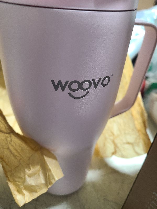 Photo 1 of 27oz Tumbler with Handle and Straw, Insulated Water Bottle Double Wall Stainless Steel Cup, Reusable BPA-Free Travel Mug, Stay Cold Cup, Blush Pink