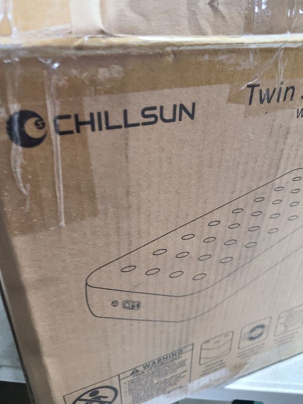 Photo 1 of CHILLSUN Twin Air Mattress with Built-in Pump-2 Mins Quick Inflate/Deflate Double Height Blow Up Mattress for Camping,Home & Portable Travel - Adjustable Inflatable Mattresses,Durable Waterproof