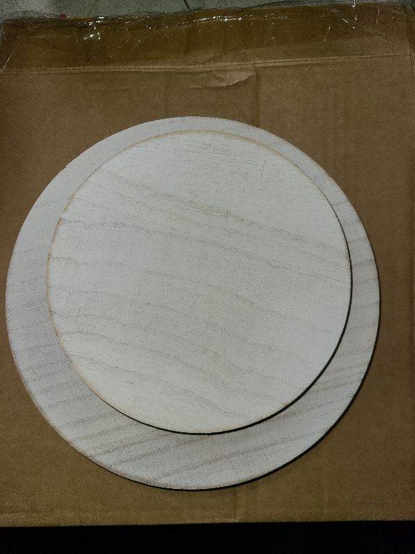 Photo 1 of 3 Pcs Wood Plant Stand Indoor Outdoor, Round Wood Riser for Decor 6/8/10" Wooden Stool Display Stand Flower Pot Holder Small Planter Tray Modern Potter Decorative for Desktop Counter Room