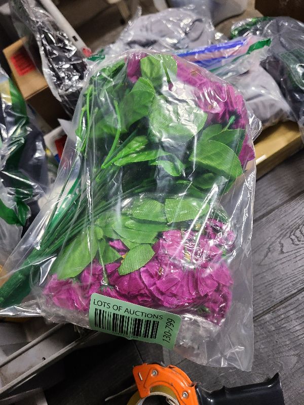 Photo 1 of **NO BASKET AND MISSING HALF OF THE FLOWERS**
Ammyoo Artificial Hanging Flower Plants with Basket for Spring Summer Outdoor Decoration, Faux Petunias Flowers Fake Morning Glory Planter for Outside Patio Garden Porch Balcony Yard Decor(Fuchsia)