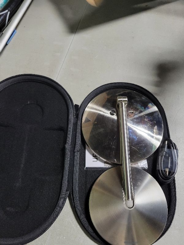 Photo 1 of simplehuman Sensor Mirror, 5" Round Rechargeable Mini Travel Makeup Mirror, 10x Magnification, Brushed Stainless Steel