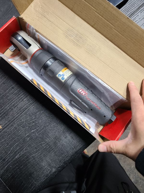 Photo 1 of Ingersoll Rand 1207MAX-D3 3/8” Drive Air Ratchet Wrench, Power Tool w/ Up to 65 ft lbs / 88 Nm Torque Output, Max Control, Variable Speed Regulator, Adjustable Exhaust, Feather Touch Trigger, Gray
