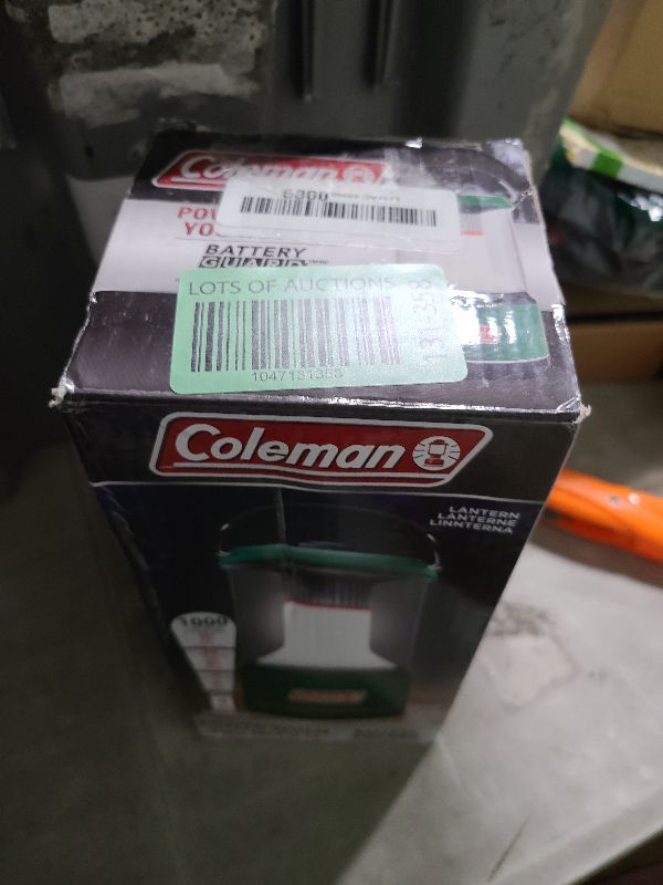 Photo 1 of Coleman 1000L LED Lantern with Enhanced Battery Protection, Water-Resistant, Batteries Last up to 25% Longer than Other Lanterns