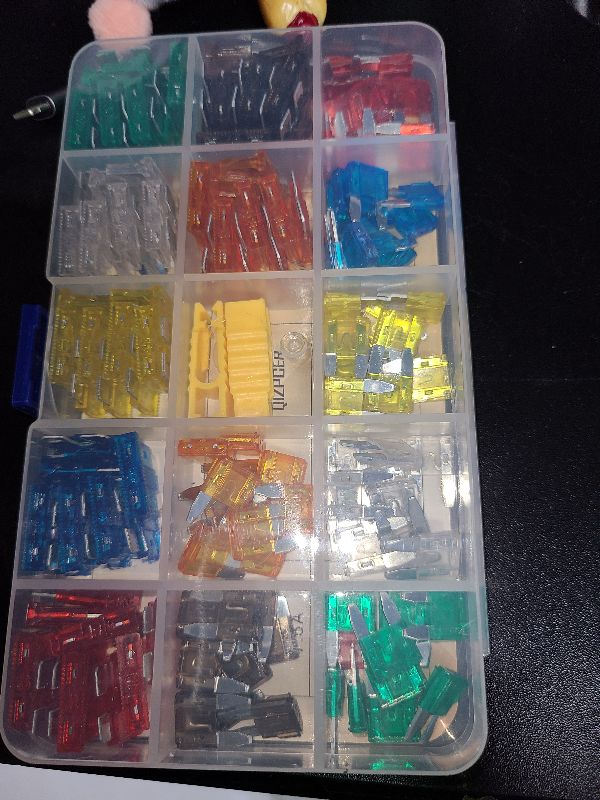 Photo 1 of 140 Pcs Fuses Automotive Kit - Blade Auto Fuse Assortment Standard and Mini Car Fuse for Marine, RV, Camper, Boat, Truck (5A 7.5A 10A 15A 20A 25A 30AMP/ATC/ATO)