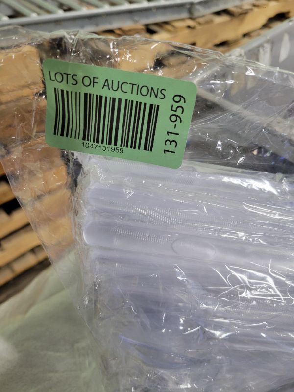 Photo 1 of 3X Heavy Duty Clear Plastic Spoons Individually Wrapped, Sturdy Like Silverware, 100 Pack Disposable Spoons Bulk, Packaged To-Go Utensil Set, Perfect for Event Catering, Restaurant and Take Out.
