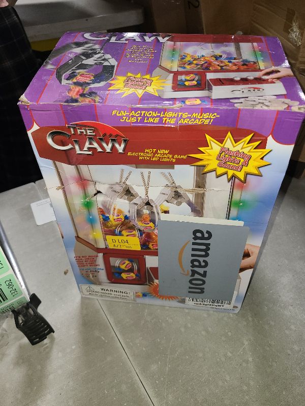 Photo 1 of Etna Electronic Arcade Claw Machine - Toy Grabber Machine with Flashing LED Lights and Sound