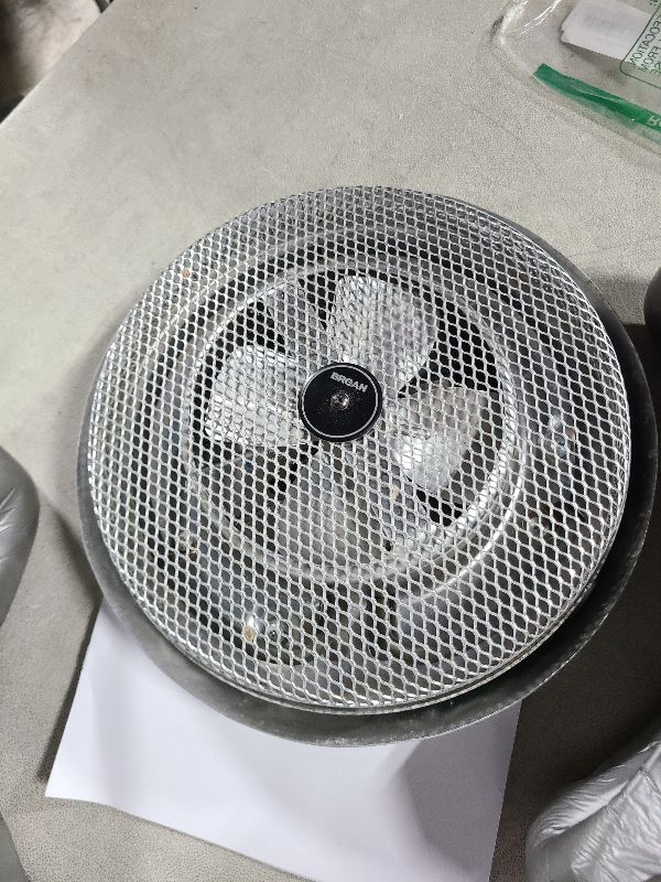 Photo 1 of Broan-NuTone 157 Low-Profile Fan-Forced Ceiling Heater, Enclosed Sheath Element for Bathroom, Kitchen, and Home, Standard, Satin Aluminum