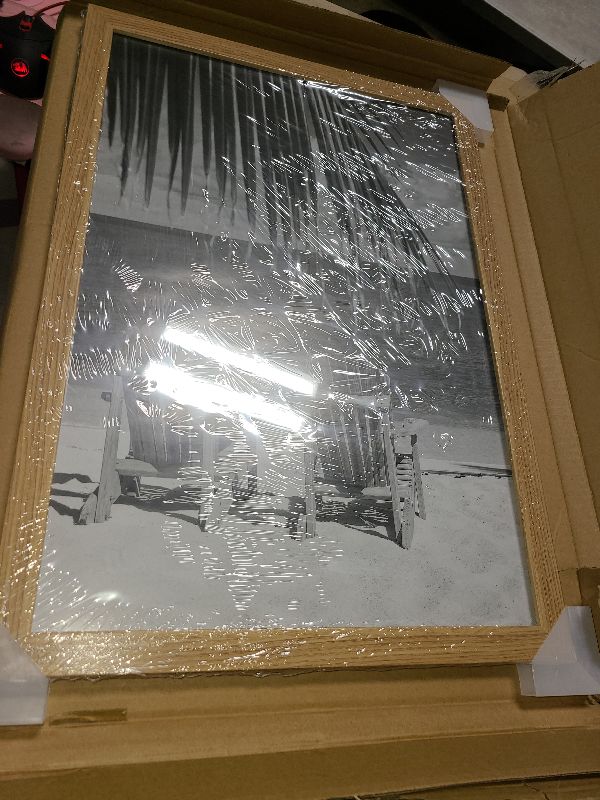 Photo 1 of Americanflat 13x19 Picture Frame with Shatter-Resistant Glass - Gallery Style Frame with Engineered Wood - Signature Collection - Photo Frame for Wall Display - Dark Oak