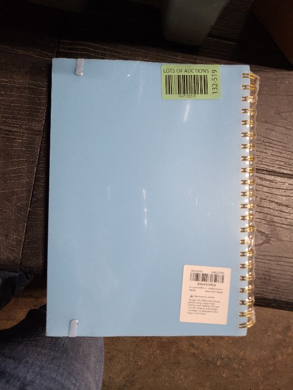 Photo 1 of Koogel Dotted Journal Notebook, 8.3 x 11.4 Inch, 150 Sheets Dotted Spiral Notebook, Blue Hardcover with Stencil