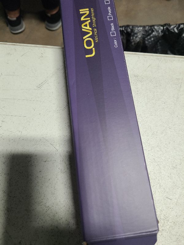 Photo 1 of **NO TRAVEL CASE**
LOVANI Mini Flat Iron, Dual Voltage Travel Hair Straightener, Tourmaline Ceramic Small Flat Irons for Short Hair/Bangs (Pink, 0.5 Inch, SleekMini)