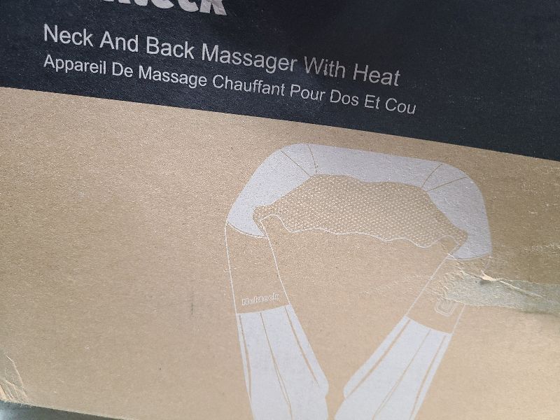 Photo 1 of Shiatsu Neck and Back Massager with Soothing Heat, Nekteck Electric Deep Tissue 3D Kneading Massage Pillow for Shoulder, Leg, Body Muscle Pain Relief, Home, Office, and Car Use