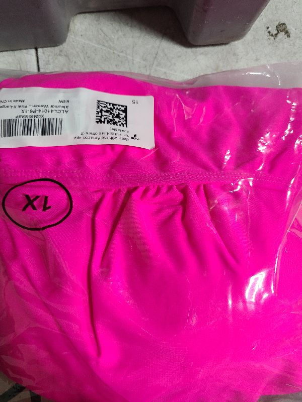 Photo 1 of Aleumdr Women Plus Size Tankini Swimsuit Skirted Bathing Suit Tummy Control 2 Piece Swimdress 2024 Swim Suits Modest Swimwear Pink X-Large