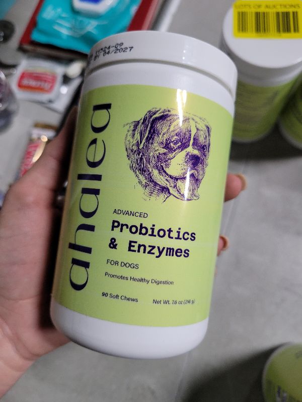 Photo 1 of AHALEA Probiotics for Dogs- Dog Probiotics for Digestive Health, Support Gut Health, Diarrhea, Digestive Health & Seasonal Allergies, 90 Count 2 Billion CFUs
