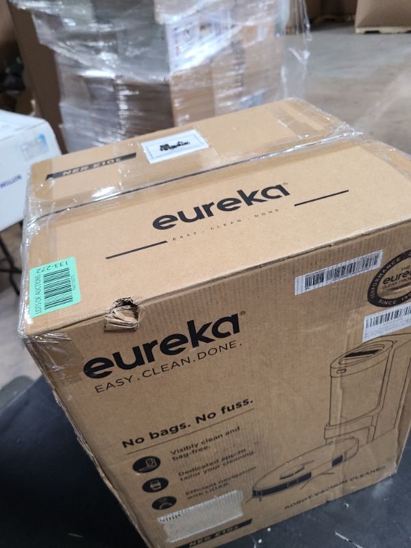 Photo 1 of Eureka E10s Robot Vacuum with Bagless Self Emptying Station, Robotic Vacuum and Mop Combo, 45-Day Capacity, 4000Pa Suction for Pet Hair, Carpet&Floor, Auto Lifting Mop, LiDAR Navigation, App Control