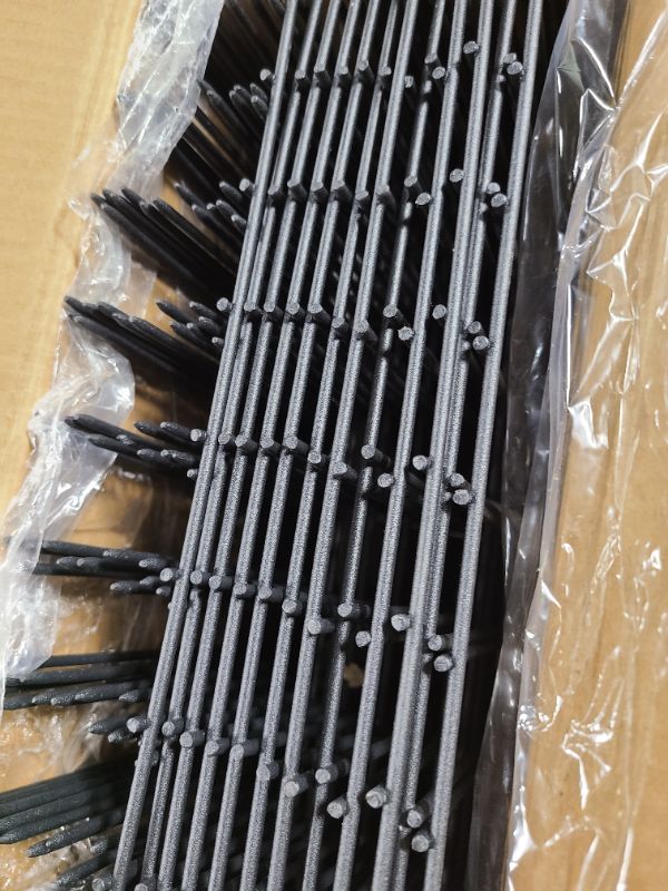 Photo 1 of 25 Pack Garden Animal Barrier Fence, 17in (H) X 27ft (L) No Dig Fence, Rustproof Metal Garden Fence Bordere, Garden Decorative Fence Panels for Dog Rabbits Ground Stakes Defense and Outdoor Patio