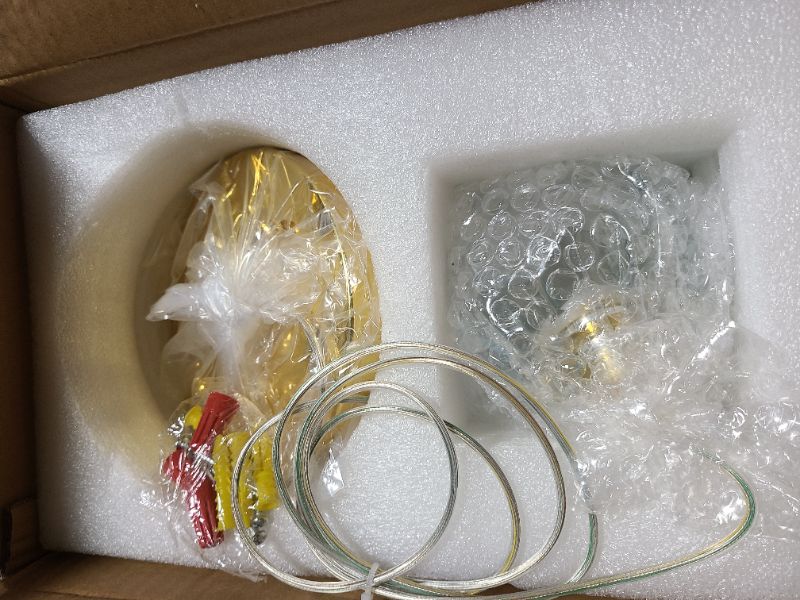 Photo 1 of 1-Light Gold Pendant Light Fixtures,Crystal Ball Chandelier for Entyway Bedroom Dimmable Pendant Light Kitchen Island 5W
