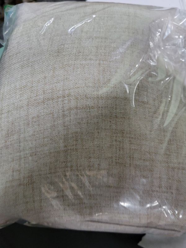 Photo 1 of BGment Linen Curtains 63 Inch Length 2 Panels for Living Room Window - Rod Pocket Light Filtering Drapes for Bedroom Office Rustic Farmhouse Burlap Back Tab Lightweight, 52 X 63 Inch