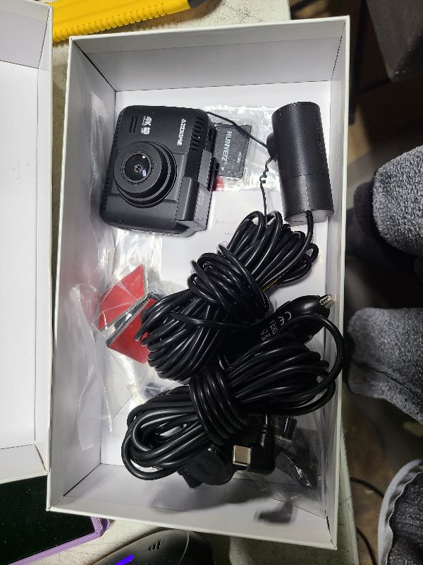 Photo 1 of AZDOME 4K Dash Cam Front and Rear, STARVIS Night Vision, UHD 2160P WiFi Dash Camera for Cars with GPS, Included 64GB Card, 2.4" IPS Screen Dashcam, 170°Wide Angle, WDR, 24H Parking Mode (GS63H Pro)