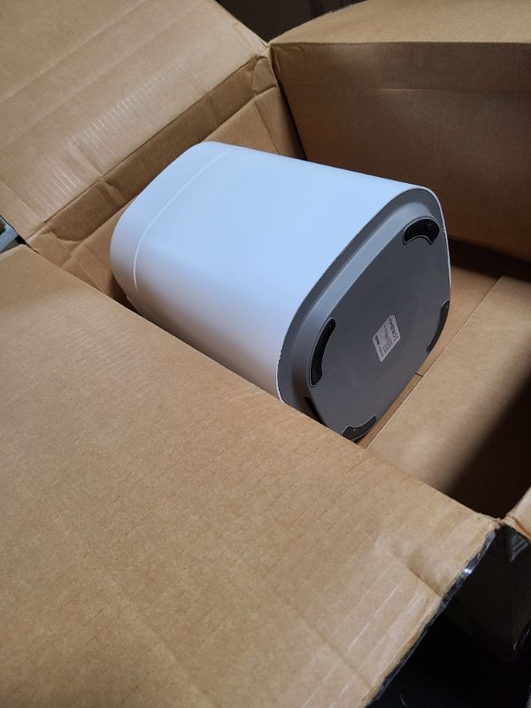 Photo 1 of IntreLife Automatic Bathroom Trash Can Touchless, 3.5 Gal Self-Sealing and Self-Changing Smart Trash Can, Rechargeable Motion Sensor Trash Bin with Lid for Bedroom Office, Come with 6+1 Refill Rings