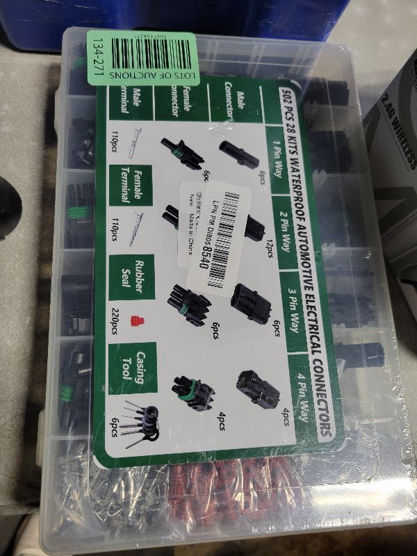 Photo 1 of 502Pcs 28 Kits Waterproof Automotive Electrical Connectors 1/2/3/4 Male&Female Pin 22-14AWG Wire Harness Spark Plug Connector Terminals Plug Kit Car