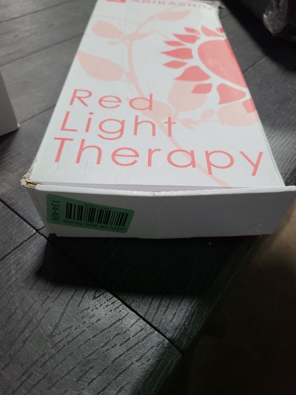 Photo 1 of Arikashin Red Light Therapy Lamp with Adjustable Stand, Timer, Height, Brightness - 660nm, 660nm+850nm, 660Nm+940nm- Effective for Body and Skin Vitality, 3-Head,White,27W