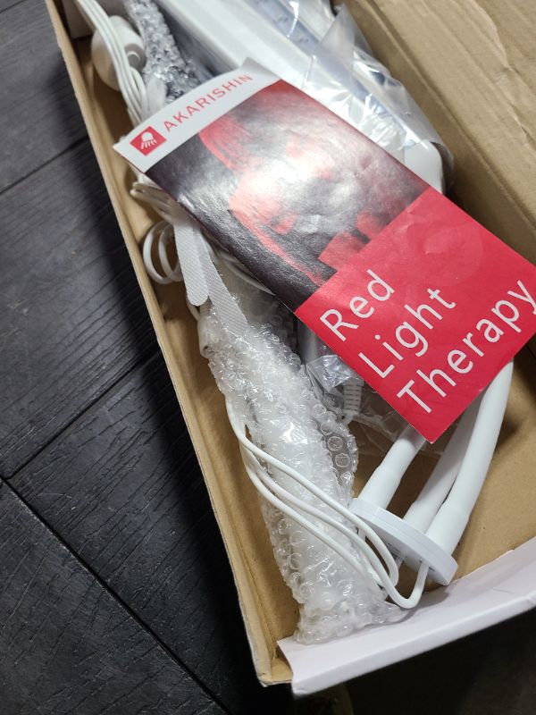 Photo 1 of Arikashin Red Light Therapy Lamp with Adjustable Stand, Timer, Height, Brightness - 660nm, 660nm+850nm, 660Nm+940nm- Effective for Body and Skin Vitality, 3-Head,White,27W