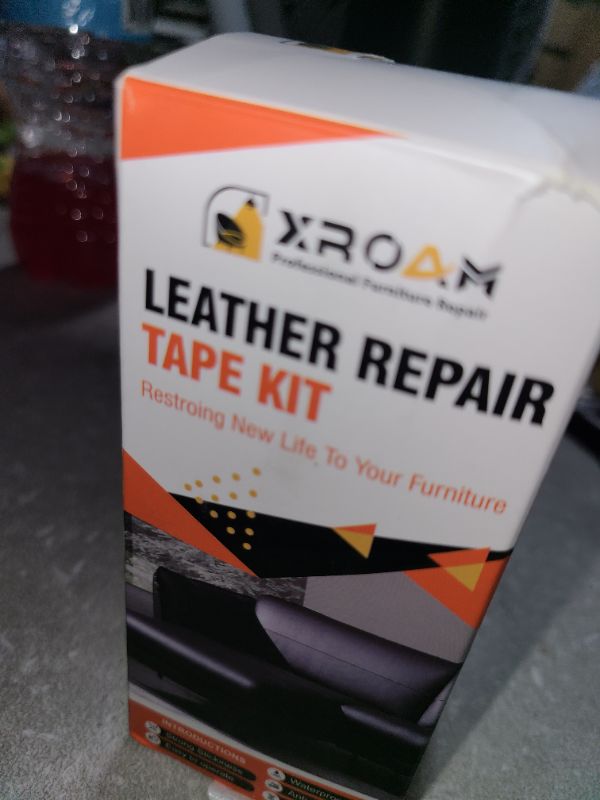 Photo 1 of Leather Repair Tape, 4.7x63 inch Leather Patches for Furniture, Self Adhesive Leather Repair Patch for Sofas, Couches, Leather Covers, Seats, Chairs, Vinyl Repair Tape Black-Fine Grain