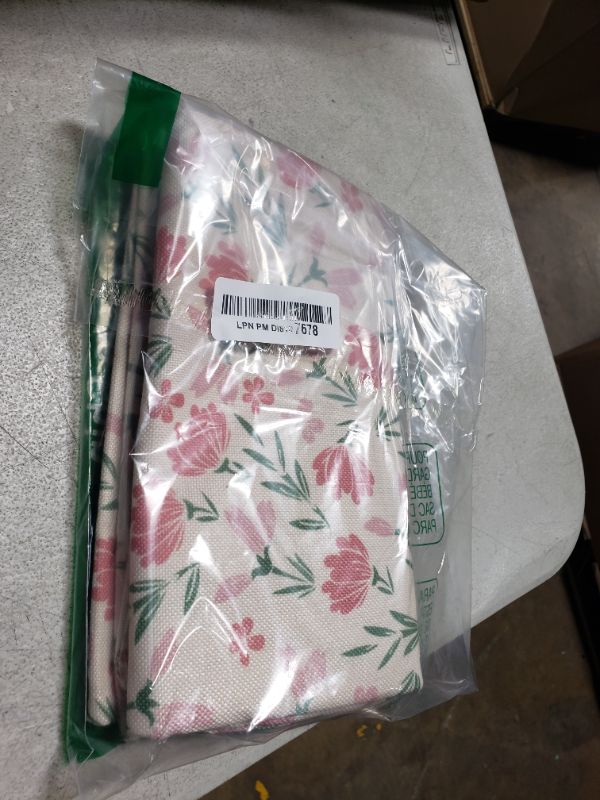Photo 1 of Aytipun Green Pink Floral Pillow Covers 18x18 Set of 2 Vintage Rustic Old Style Cute Small Flower Print Decorative Outdoor Pillowcases Farmhouse Throw Cushion Case Decor for Couch Sofa Bed