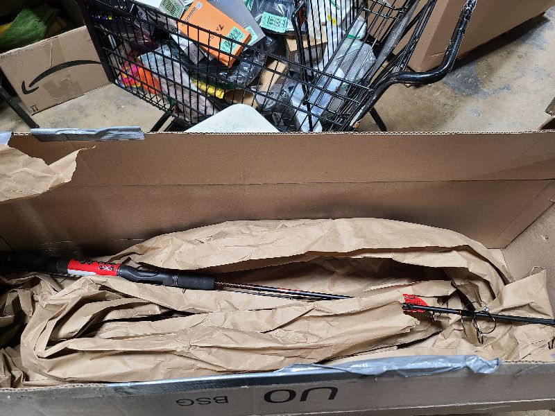 Photo 1 of Ugly Stik GX2 Spinning Reel and 6' Fishing Rod Combo, 2-Piece, Graphite and Fiberglass Rod with Clear Tip Design