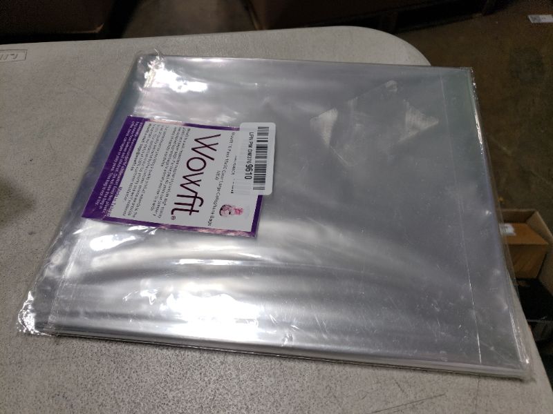 Photo 1 of Wowfit Cello Bags,10 CT 18x30 inches Clear Cellophane Bags Perfect for Gift Baskets, Presents, Weddings, Bridal/Baby Showers and More (Flat, No Gusset, Ribbon Not included)