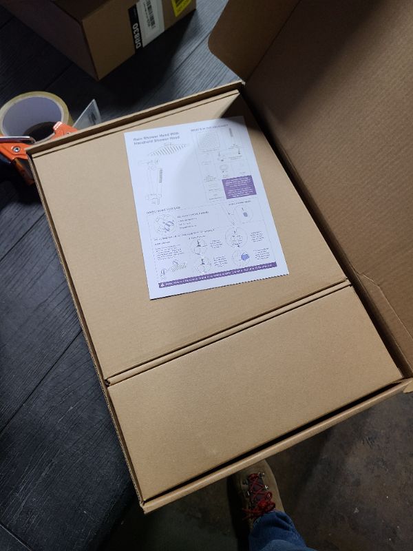 Photo 1 of Veken Brushed Nickel Shower Head, 10'' All Metal Rain Shower Heads with Handheld Spray Combo, Hand Held Bathroom Combo with Extension Arm, Dual shower with Power Wash, Adjustable Rainfall Showerhead