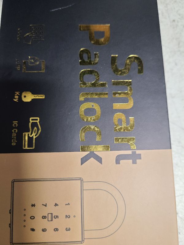 Photo 1 of Dhiedas New Smart Padlock with Key, Heavy Duty Combination Padlock, RFID Pad Lock with Codes Bluetooth APP Access, Outdoor Waterproof Electronic Key Lock for Gate Fence Shed Locker Garage Garden
