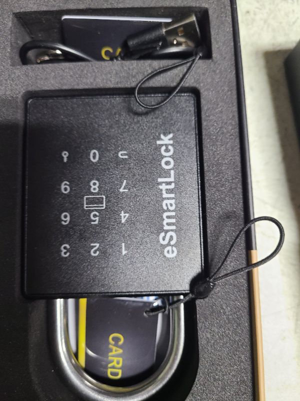 Photo 1 of Dhiedas New Smart Padlock with Key, Heavy Duty Combination Padlock, RFID Pad Lock with Codes Bluetooth APP Access, Outdoor Waterproof Electronic Key Lock for Gate Fence Shed Locker Garage Garden